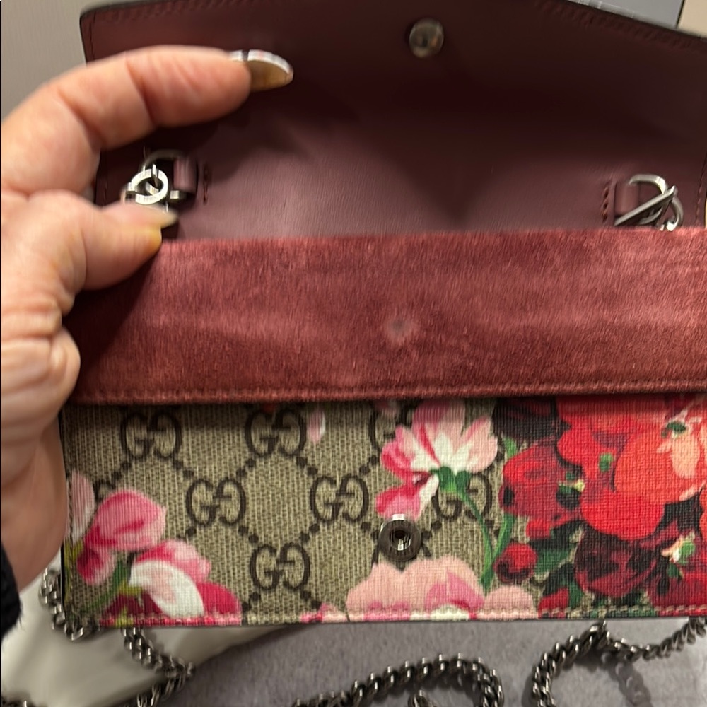 Gucci GG Supreme Monogram Mini Dionysus BLOOM Canvas/suede Shoulder/crossbody/ - Picture 7 of 13